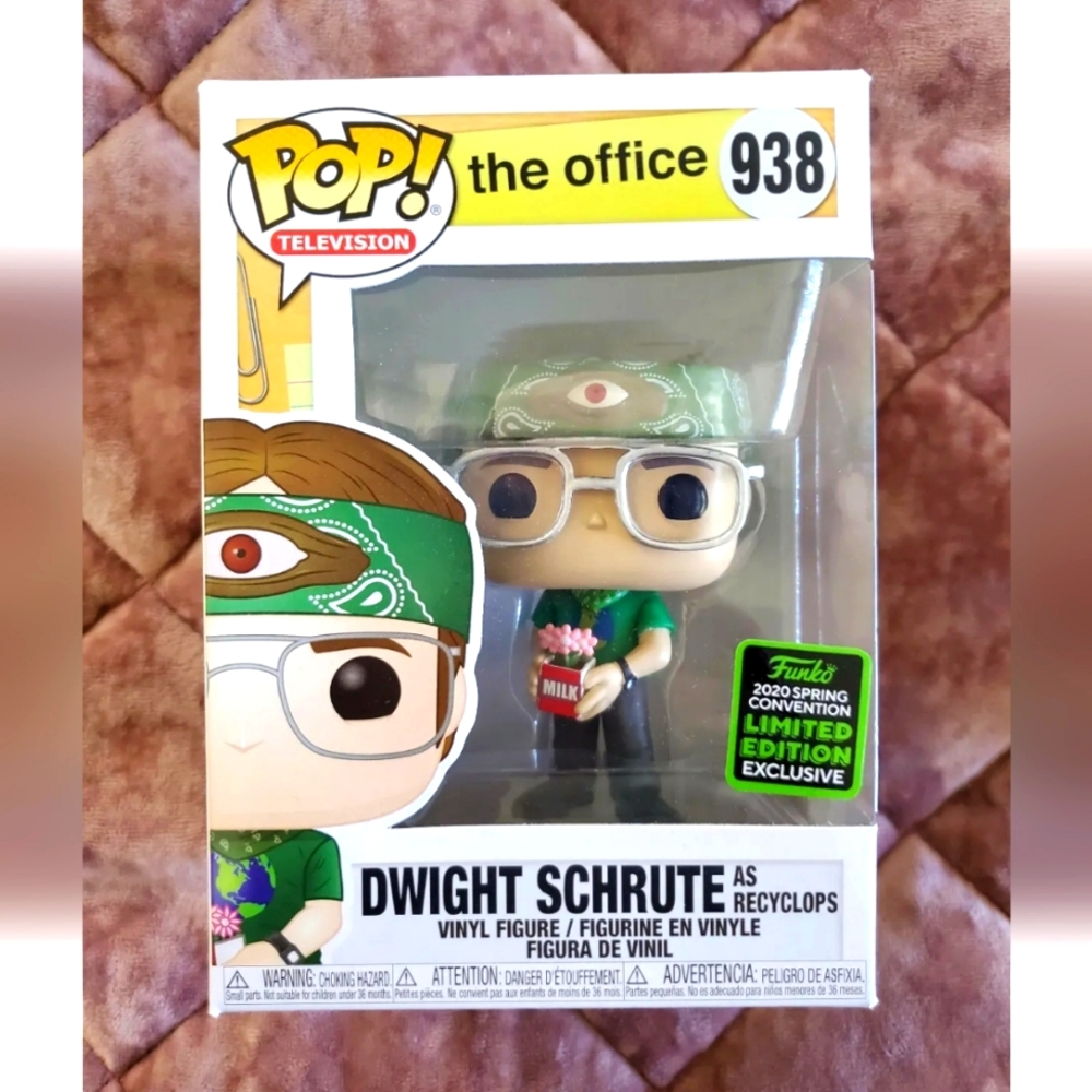 Funko Pop Dwight Schrute Recyclops 938 2020 Spring Convention Limited Edition